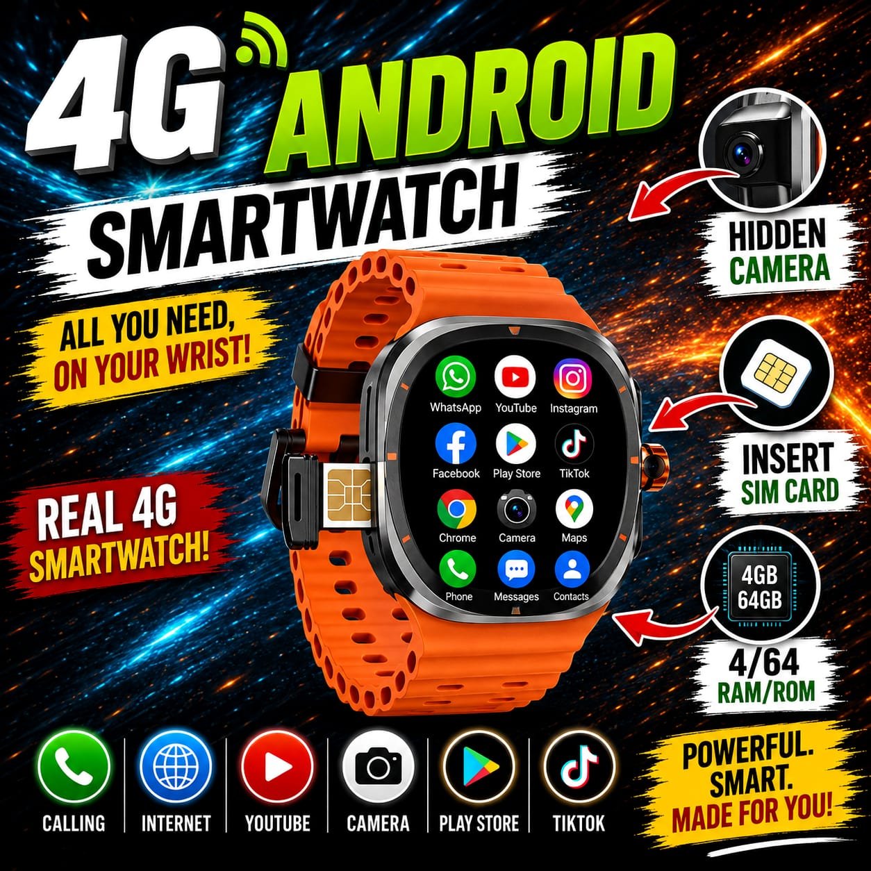 Galaxy 5G+ Android Smart Watch